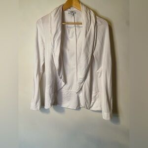 Jersey By Jacob open White cardigan